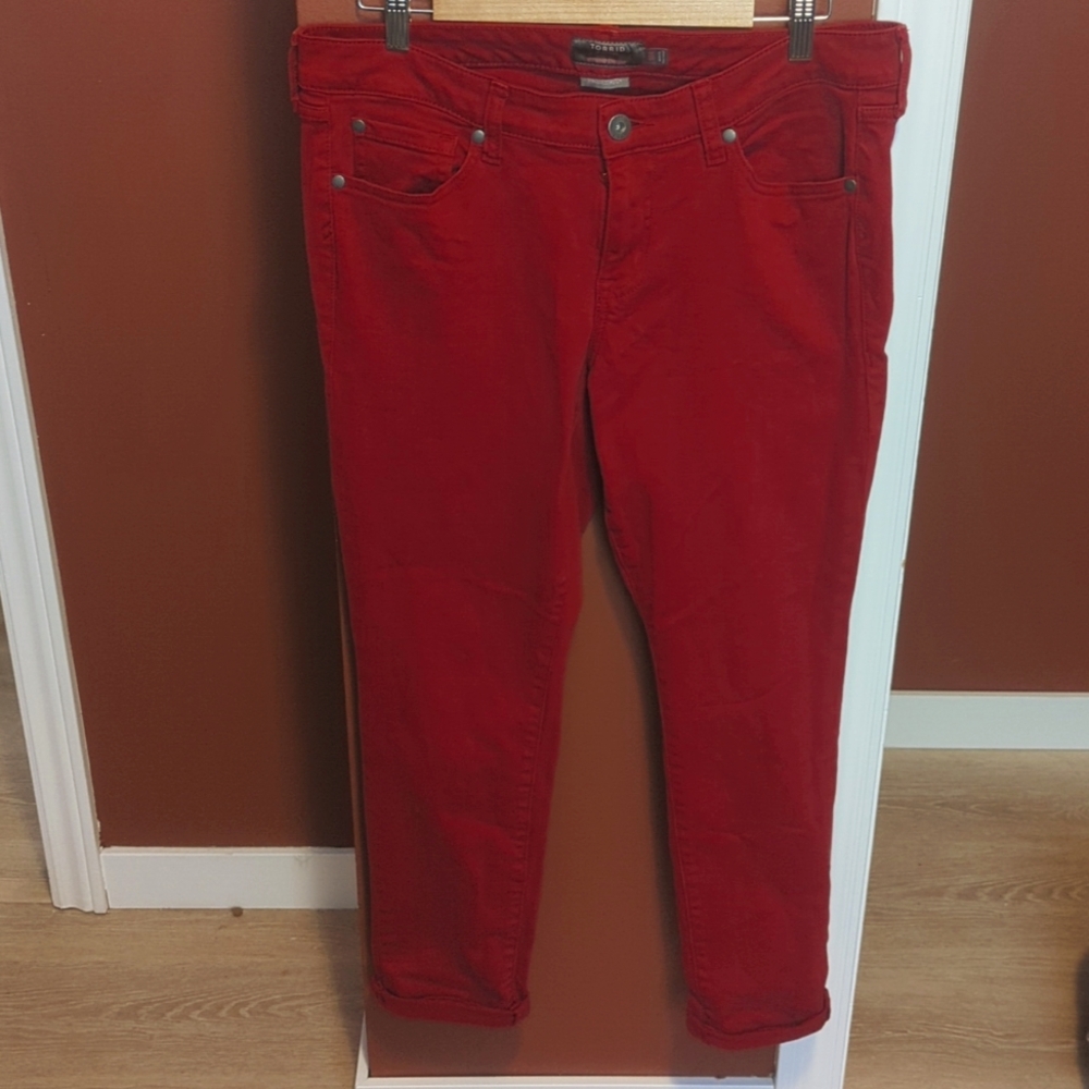 Size 10R Cherry Red Torrid jeans